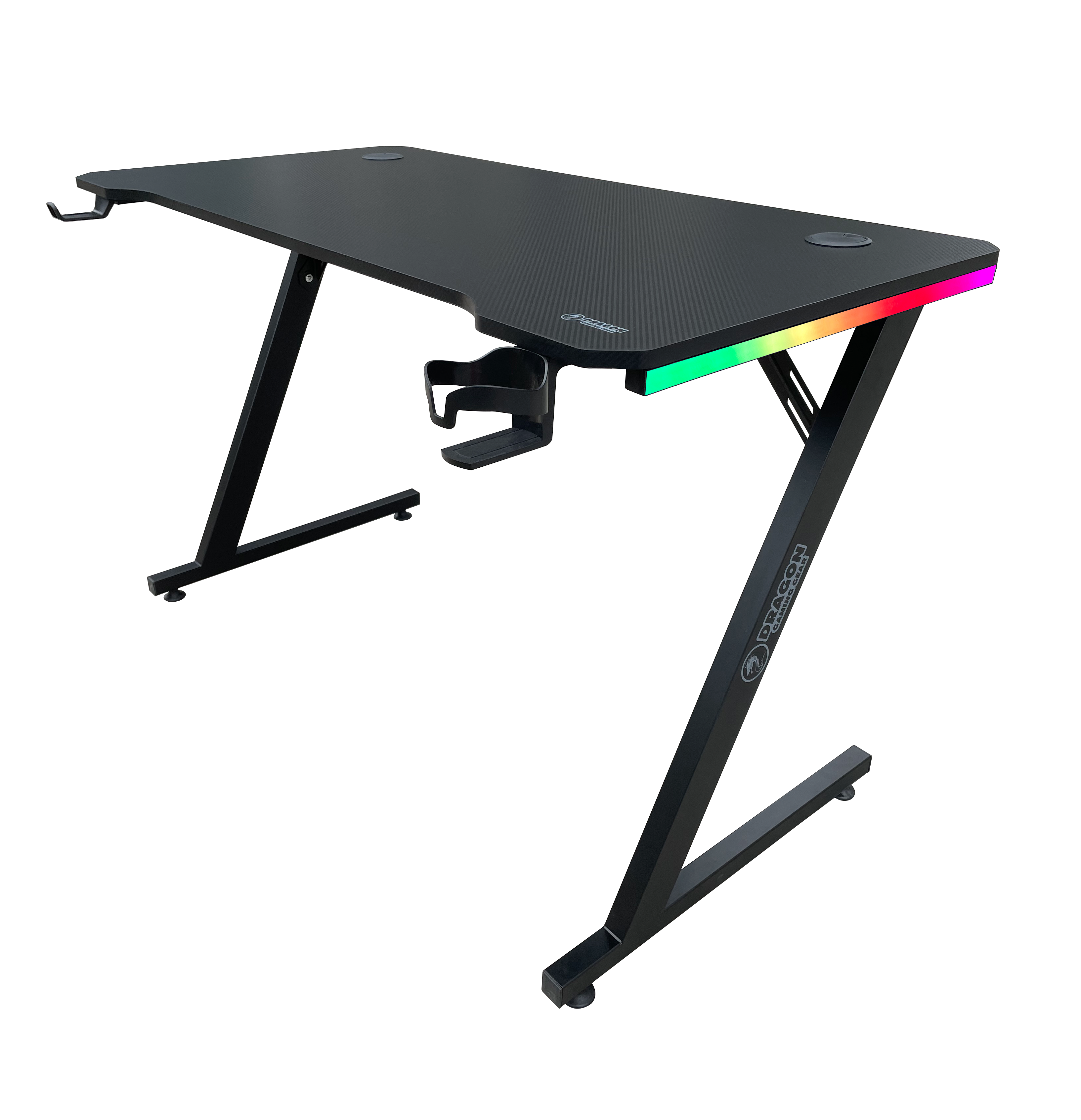 DRAGON שולחן גיימינג תאורת RGB אורך 120 ס"מ דגם TZ