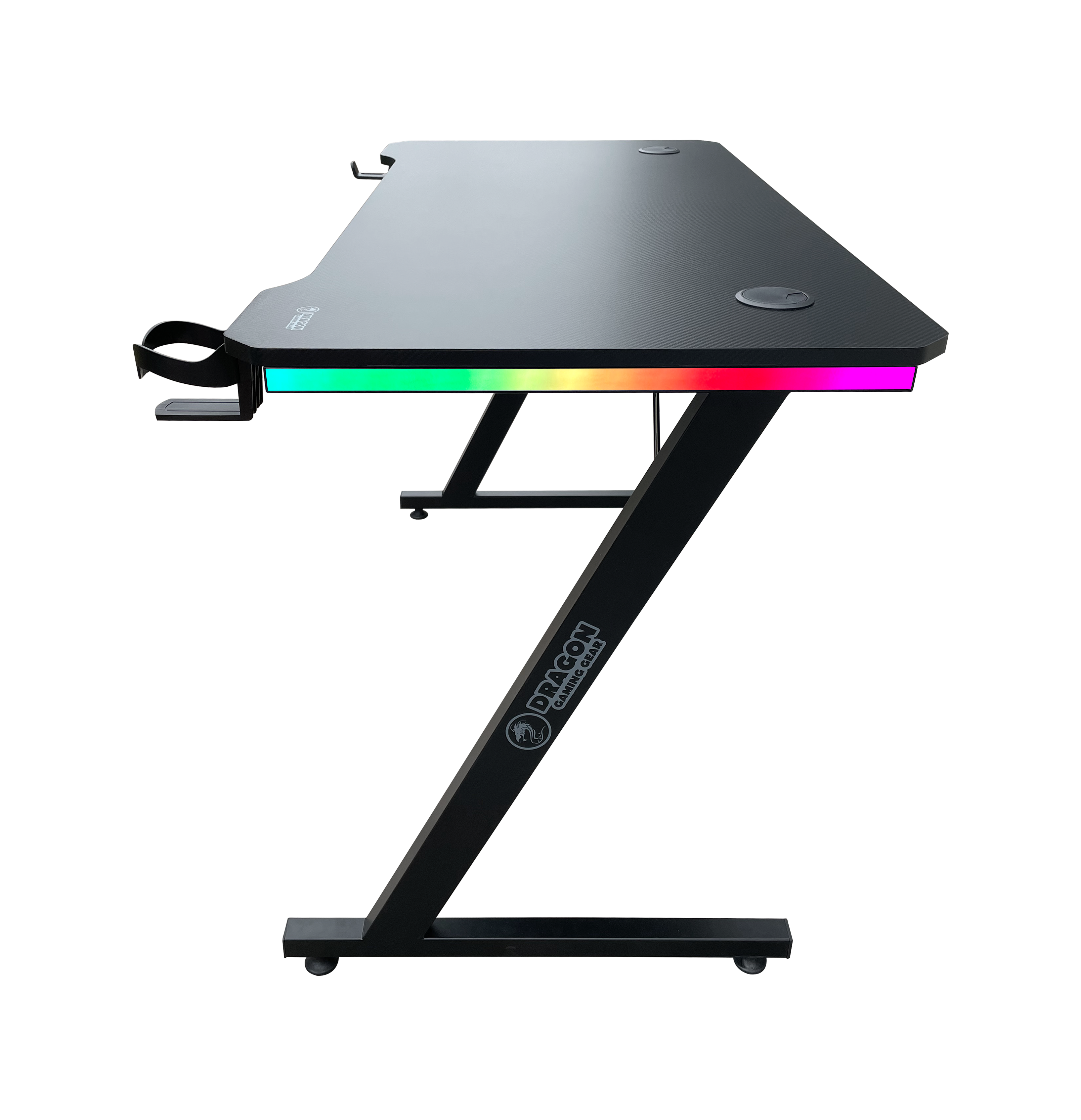 DRAGON שולחן גיימינג תאורת RGB אורך 120 ס"מ דגם TZ