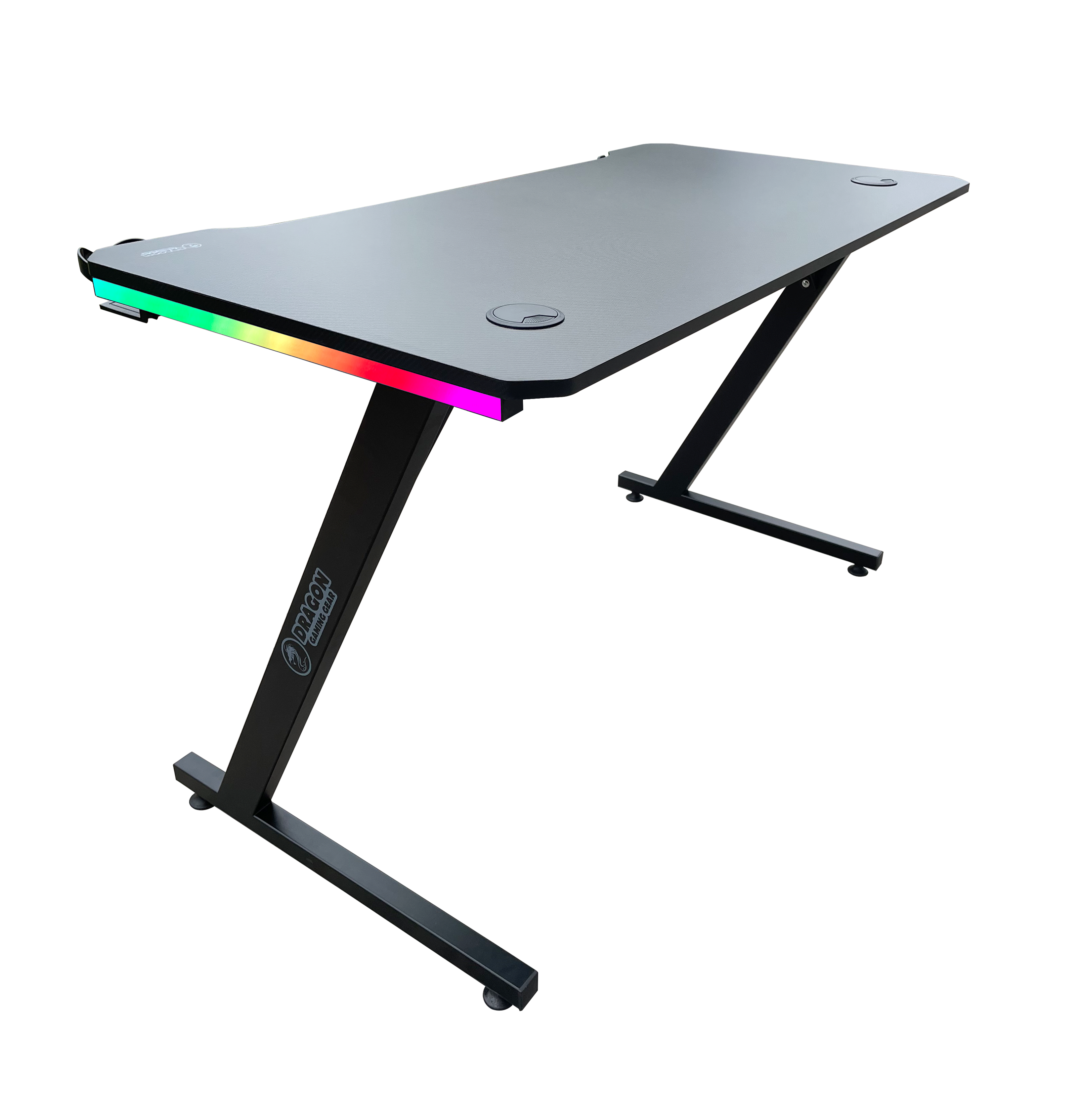 DRAGON שולחן גיימינג תאורת RGB אורך 120 ס"מ דגם TZ