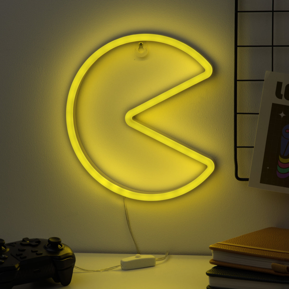 מנורת קיר ניאון LED PAC-MAN