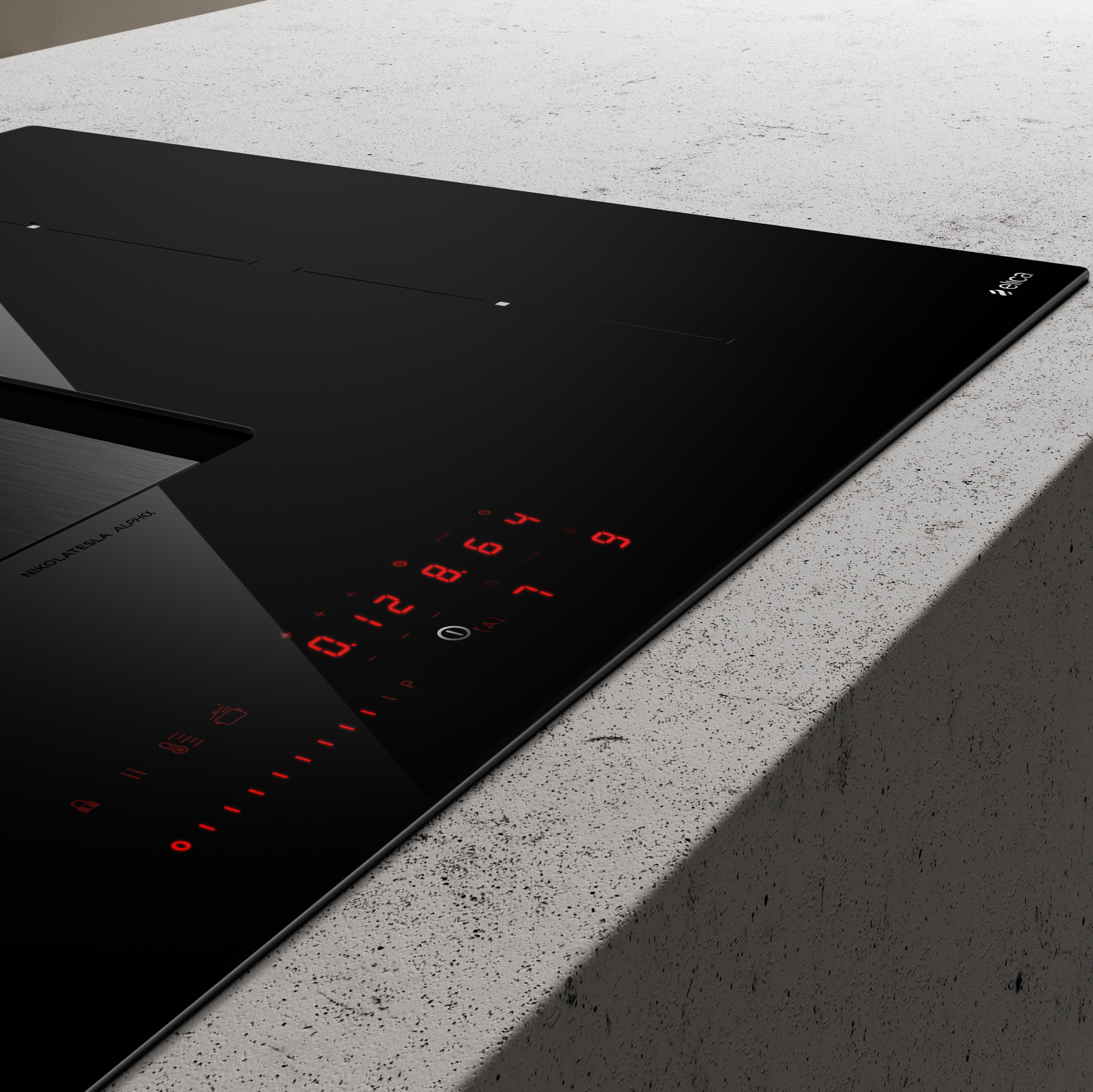 כיריים אינדוקציה משולבות קולט אדים Nikola Tesla Alpha 78