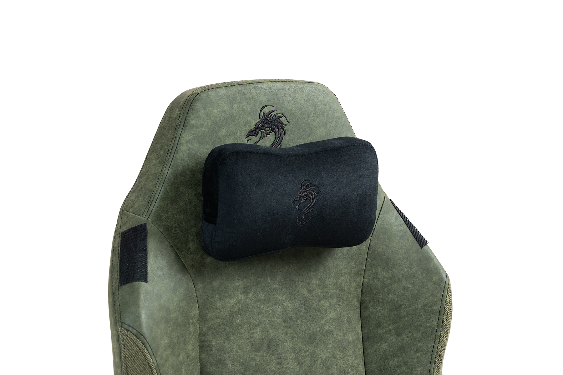 כיסא עבודה וגיימינג יוקרתי דמוי עור דגם ALPINE ירוק צבאי - משלוח חינם