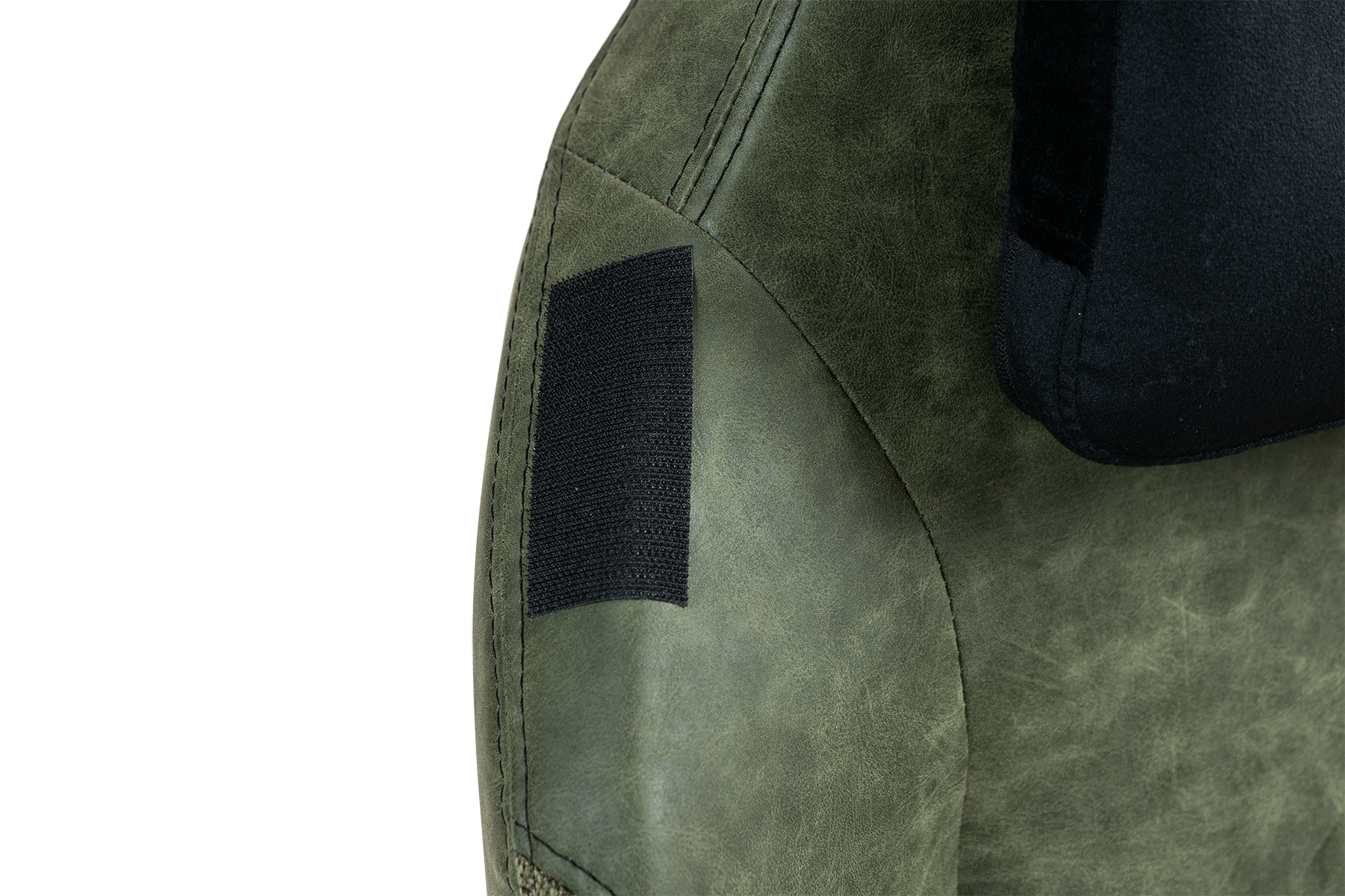 כיסא עבודה וגיימינג יוקרתי דמוי עור דגם ALPINE ירוק צבאי - משלוח חינם