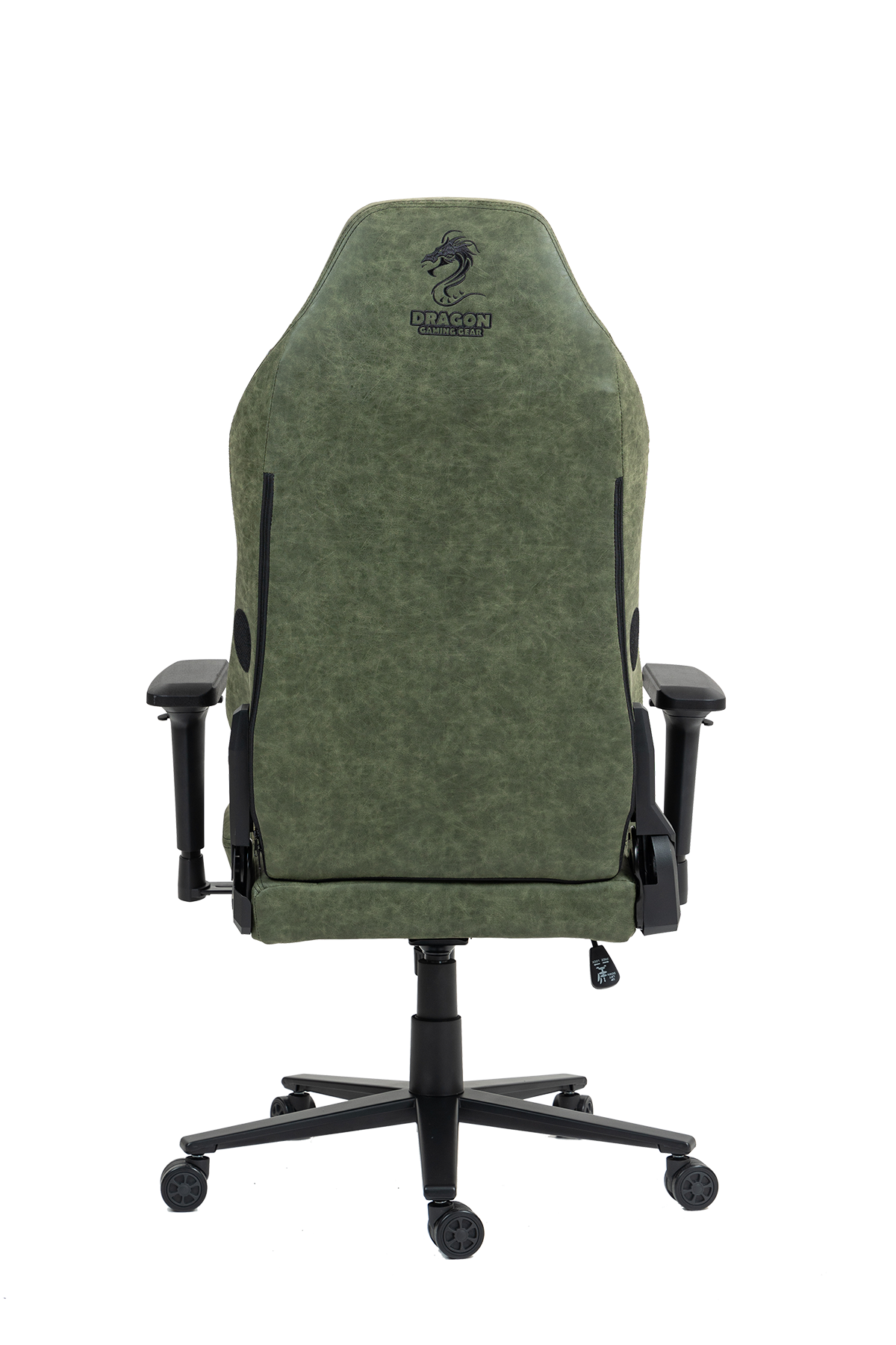 כיסא עבודה וגיימינג יוקרתי דמוי עור דגם ALPINE ירוק צבאי - משלוח חינם