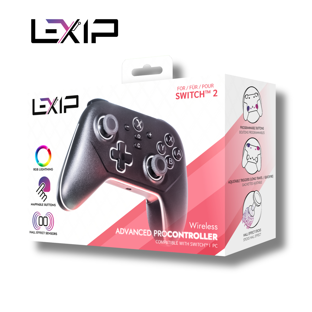 בקר משחק אלחוטי PRO ל 2 Nintendo Switch