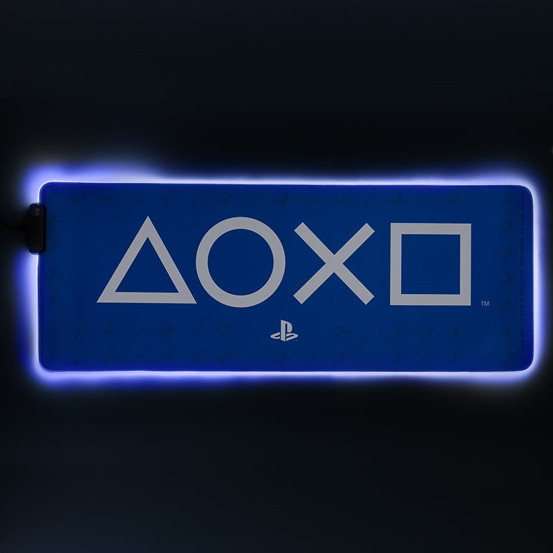 משטח לעכבר ומקלדת + תאורה ממותג PLAYSTATION