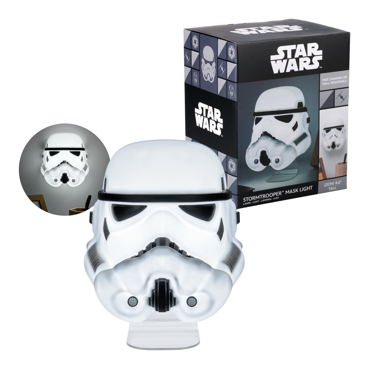 מנורה בצורת קסדת Stormtrooper