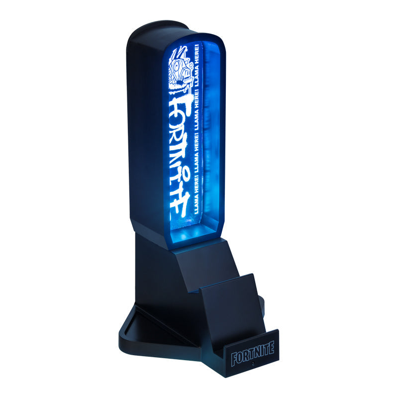 מעמד עם תאורת LED Fortnite 3 ב- 1 אוזניות סלולר עם בקר