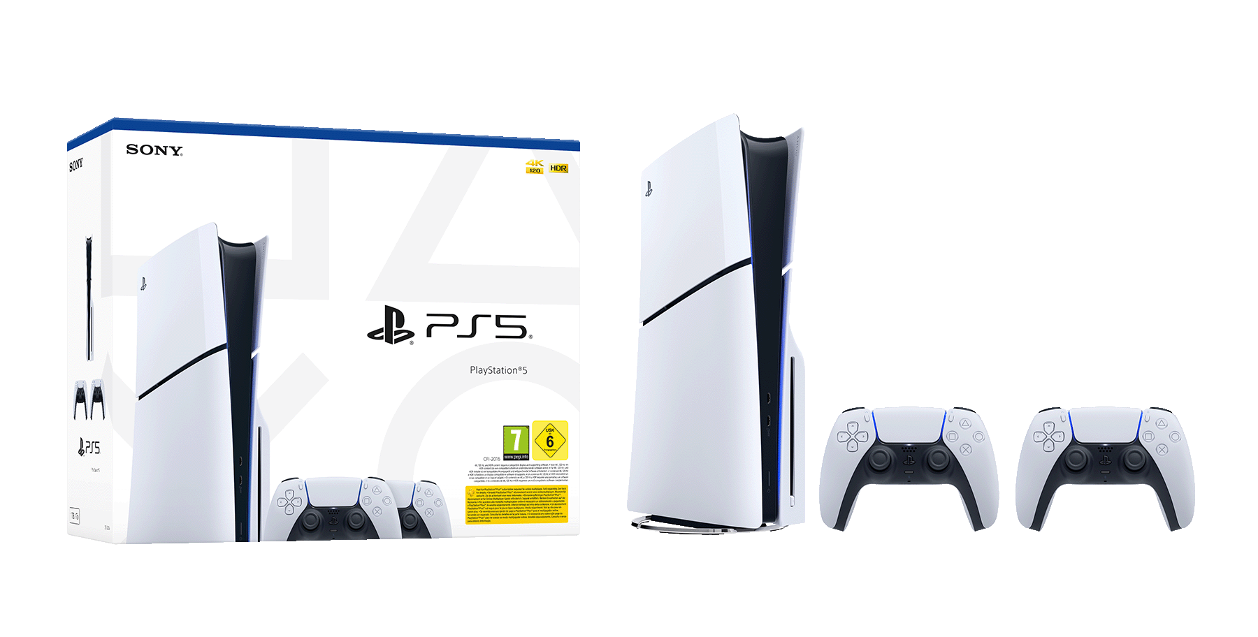 קונסולה פלייסטשיין 5 מהדורת בלו-ריי כולל 2 בקרים DualSense