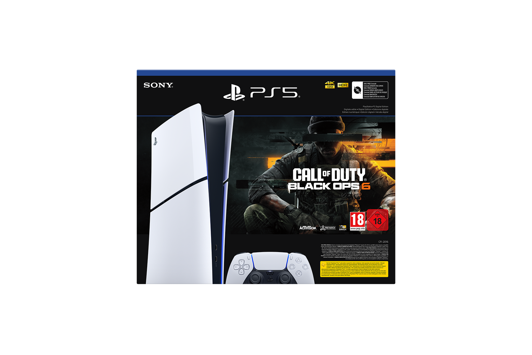PlayStation®5 - קונסולה דיגיטלית + קוד למשחק Call of Duty®: Black Ops 6
