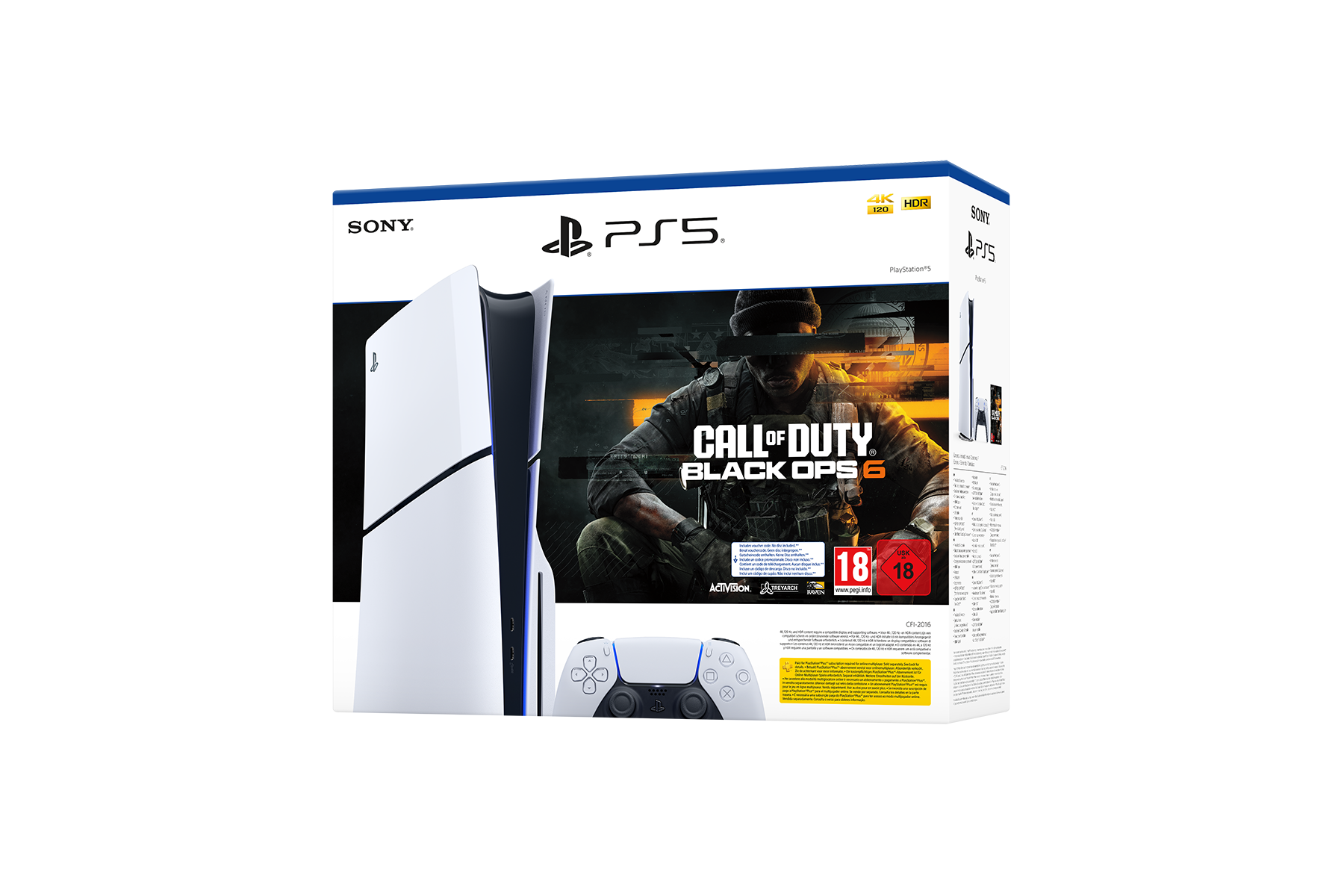 PlayStation®5 - קונסולה בלו-ריי + קוד למשחק Call of Duty®: Black Ops 6
