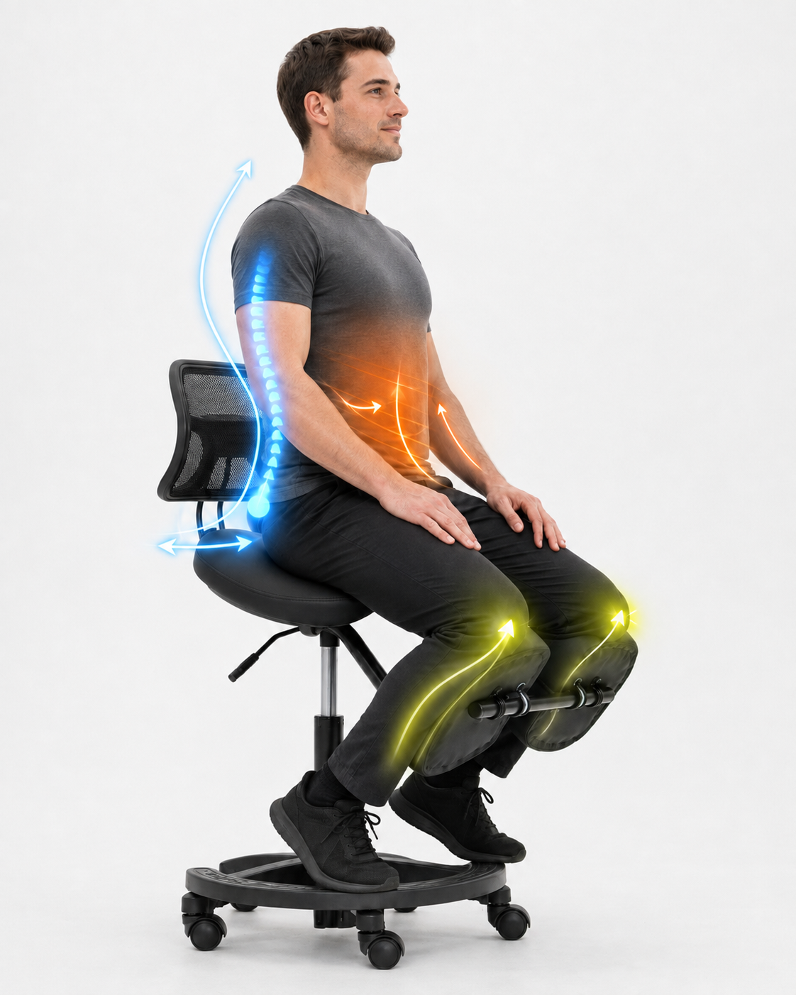 כיסא אוכף וברכיים GPDRC-RIDER-PRO- משלוח חינם