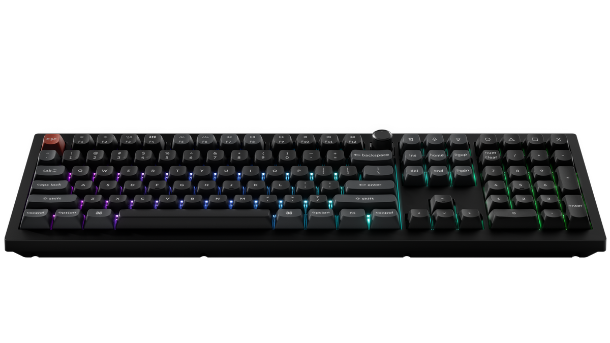 Keychron V6 Ultra 8K מקלדת אלחוטית מכנית בהתאמה אישית בגודל מלא (100%) עם קצב דגימה 8000Hz