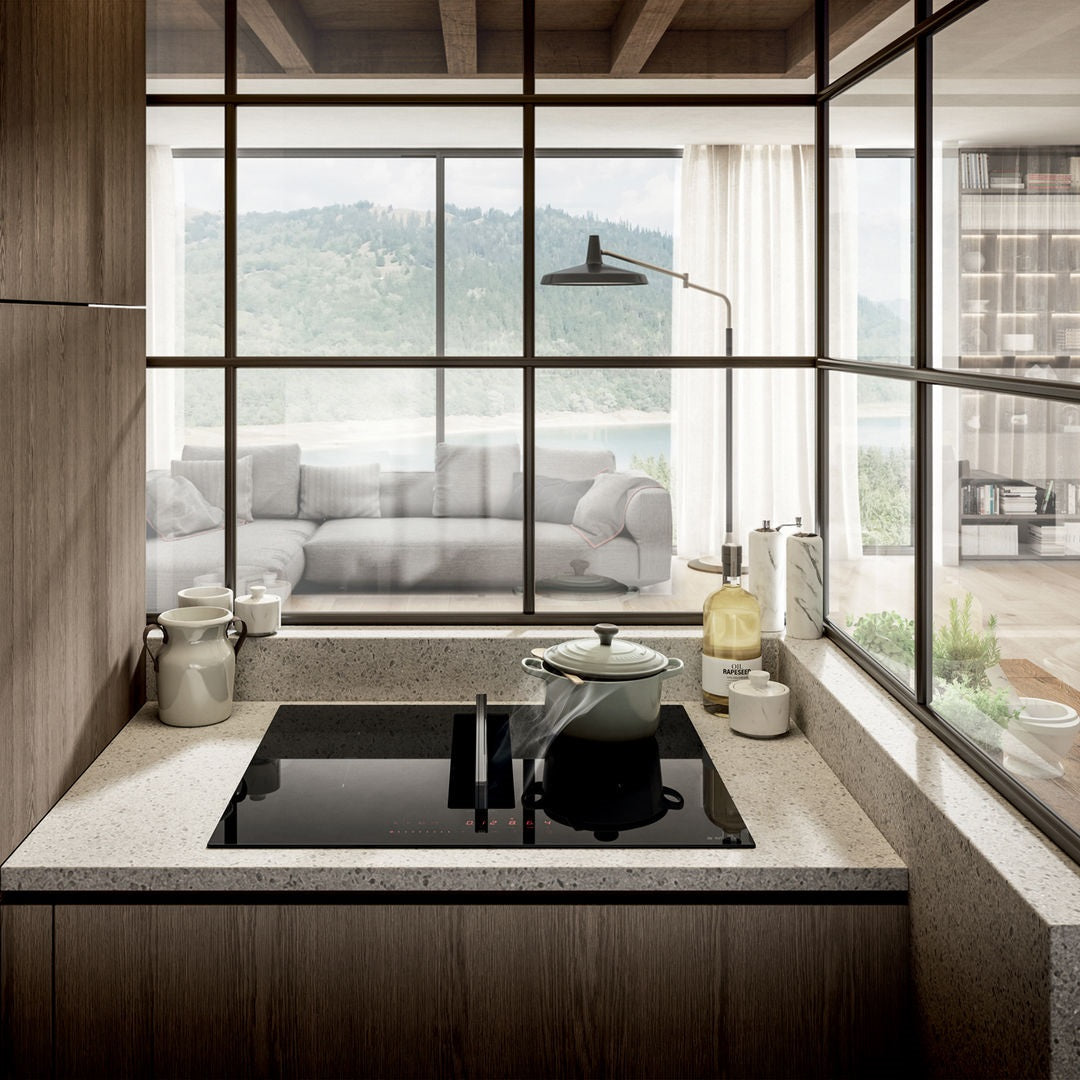 כיריים משולבות קולט אדים nikolatesla fit 60