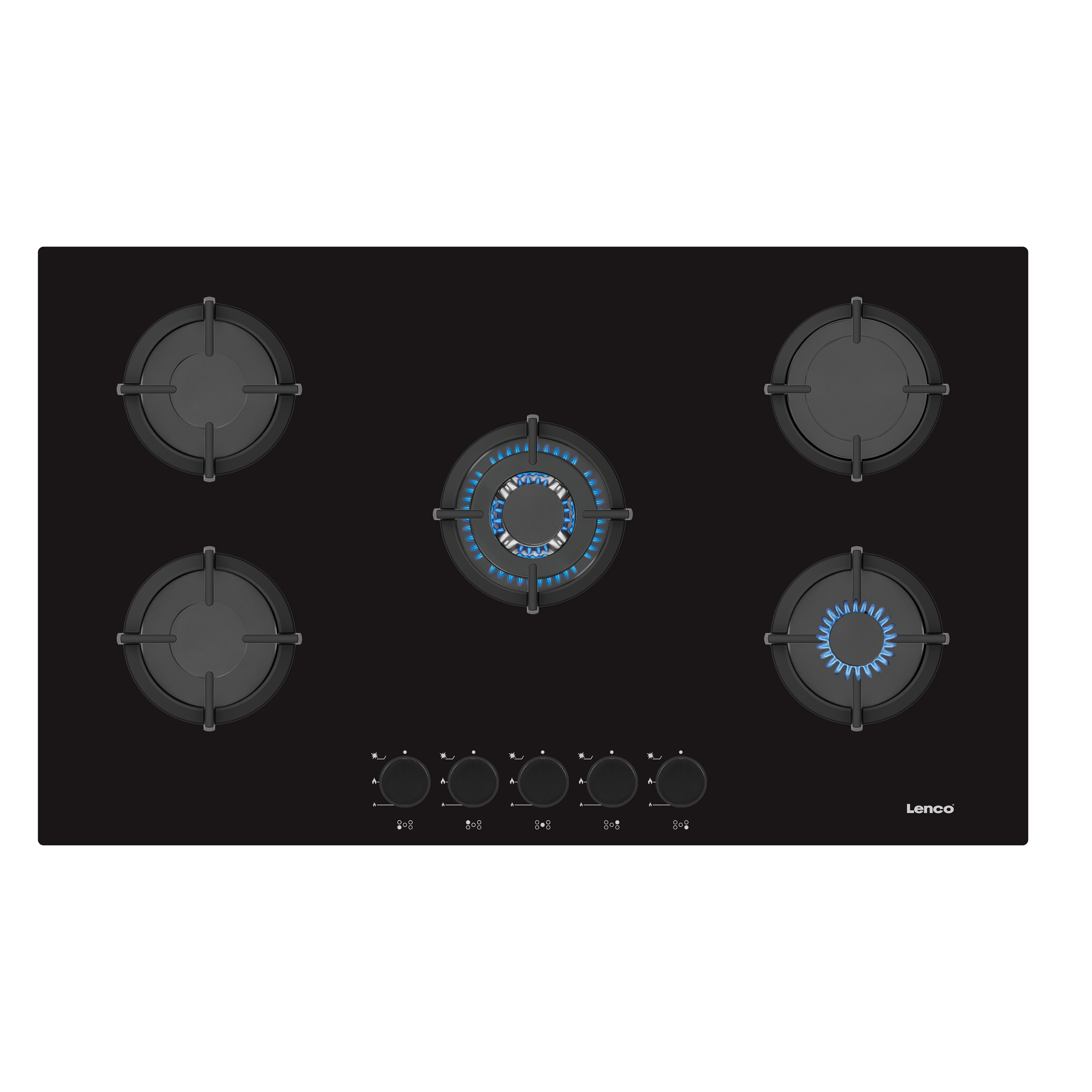 כיריים זכוכית שחורה 90 ס