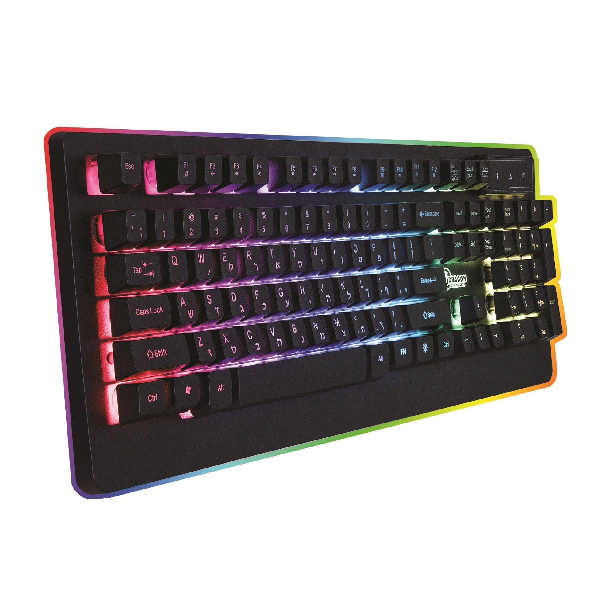 מקלדת גיימינג עם תאורת RGB GPDRA-RGB7