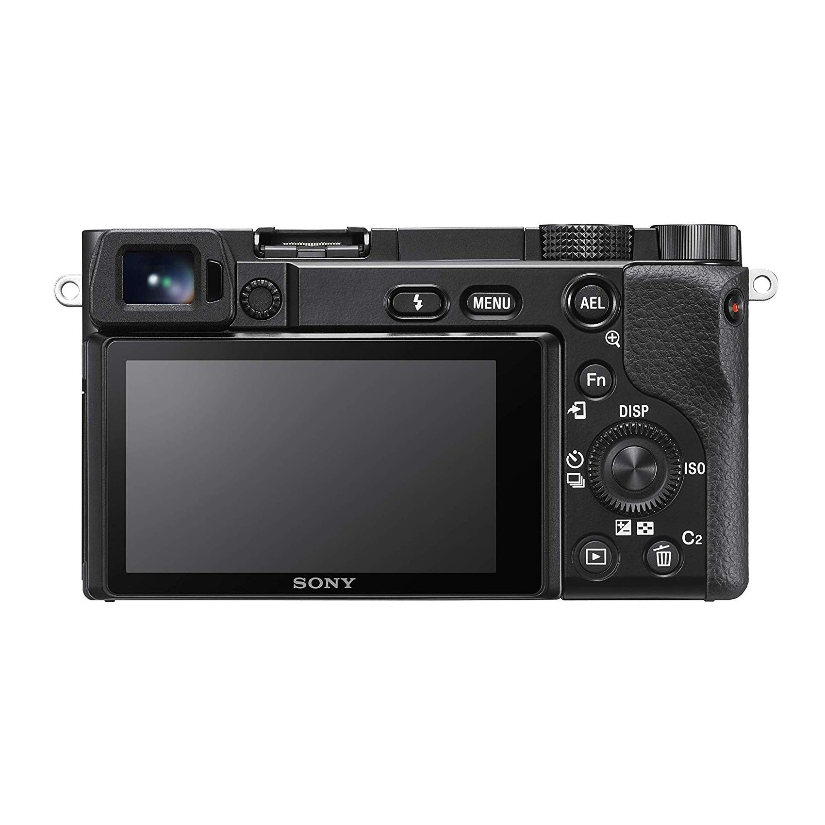 מצלמת סטילס דיגיטאלית מסדרת אלפא ILC-E6100LB צד מסך