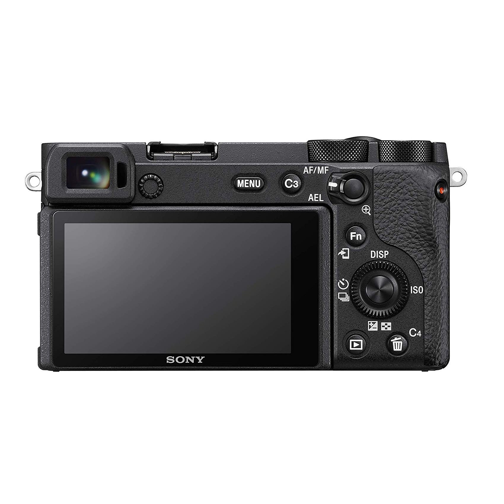 מצלמת סטילס דיגיטאלית מסדרת אלפא ILC-E6600B צד מסך