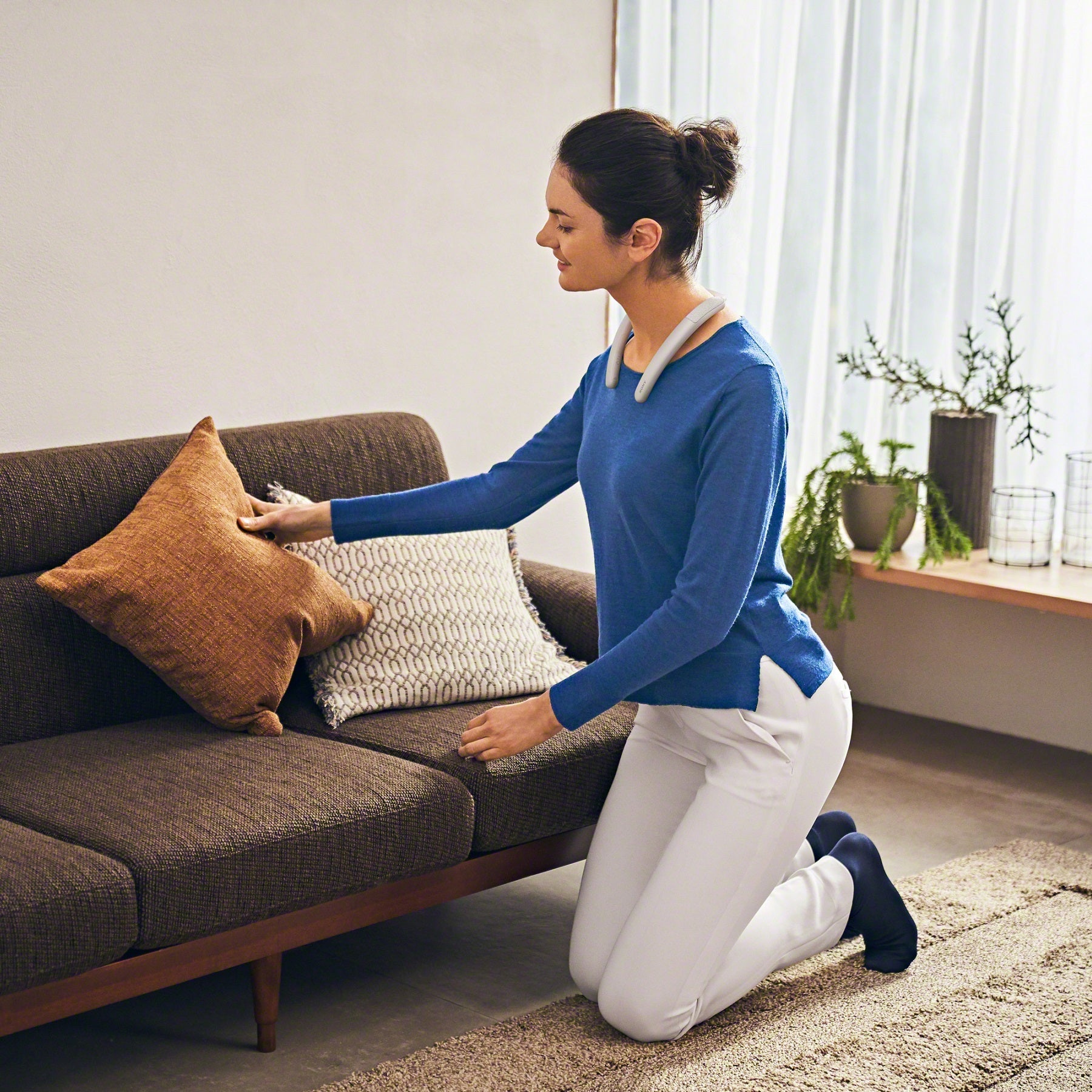 רמקול אלחוטי לצוואר SRS-NB10W SONY לבן