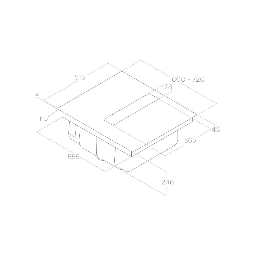 כיריים משולבות קולט דגם nikolatesla fit 60
