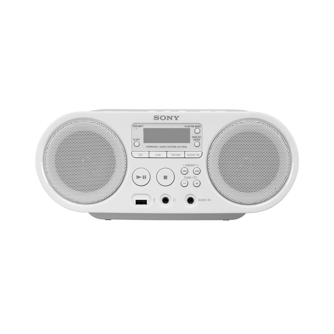 רדיו דיסק נייד לבן מומלץ עם שקע USB ZS-PS50W