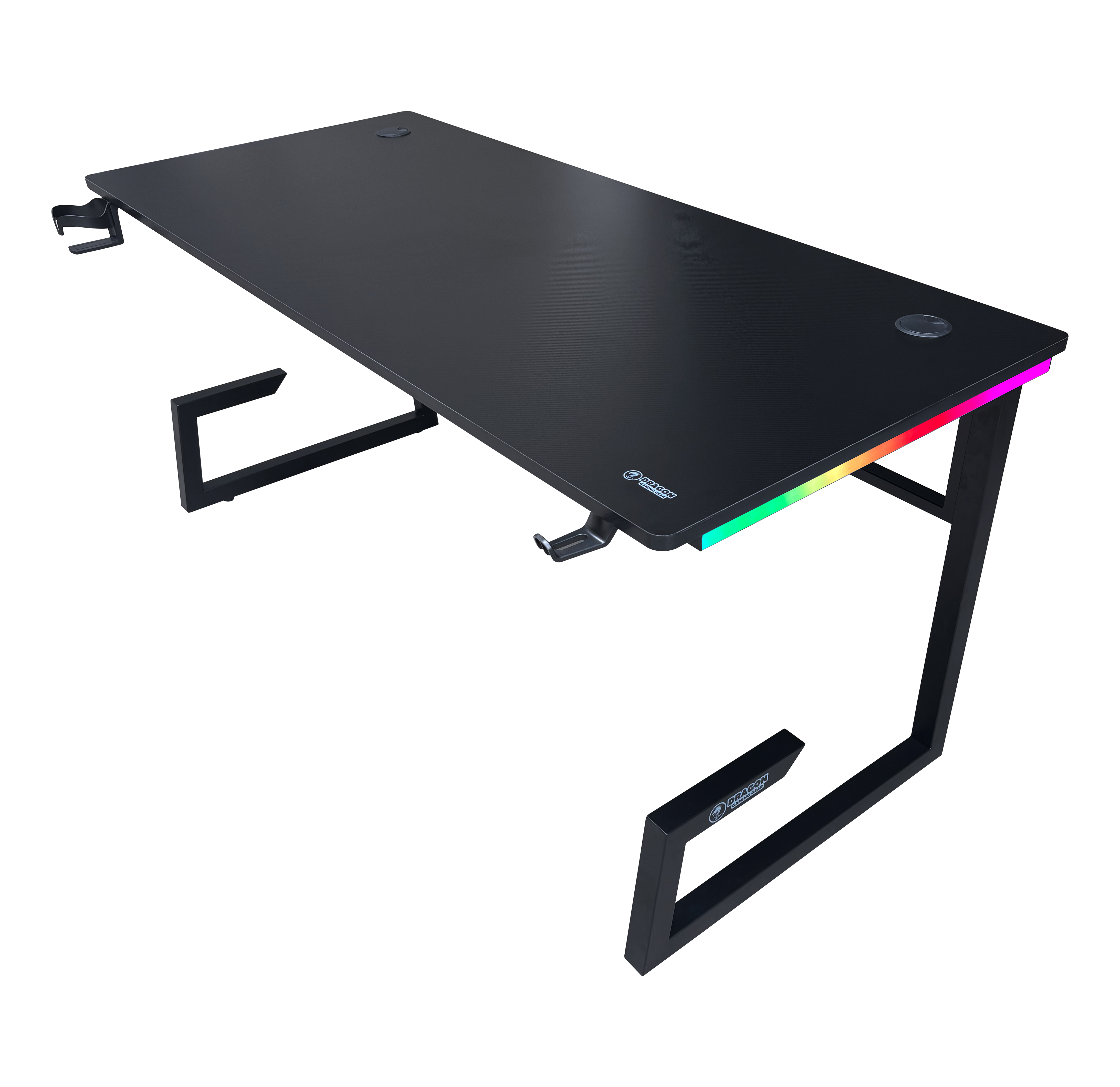 שולחן גיימינג TG 160 מבית Dragon DRAGON שולחן גיימינג תאורת RGB אורך 160 ס