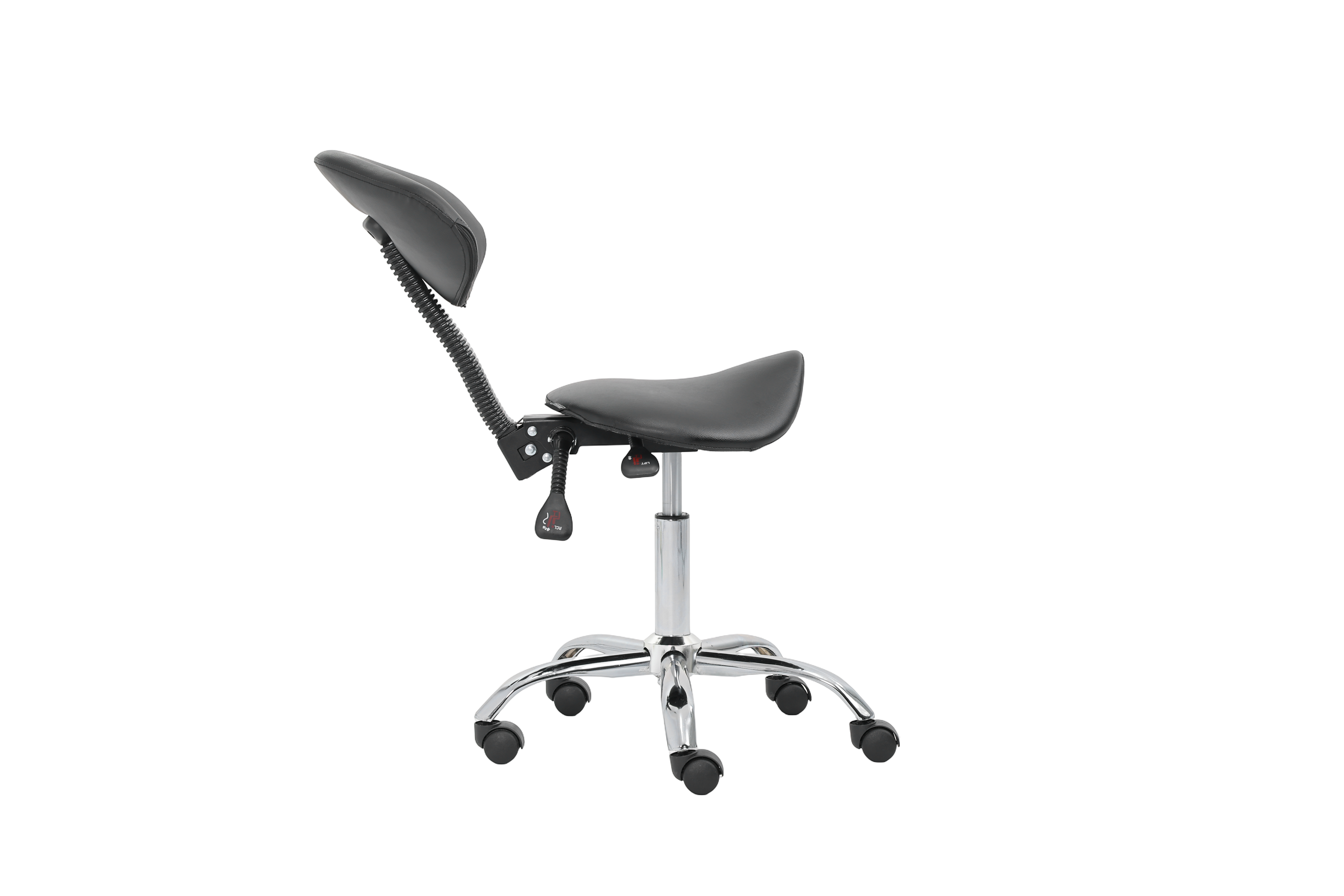 כיסא אוכף ארגונומי עם משענת דגם GPDRC-RIDER-BR