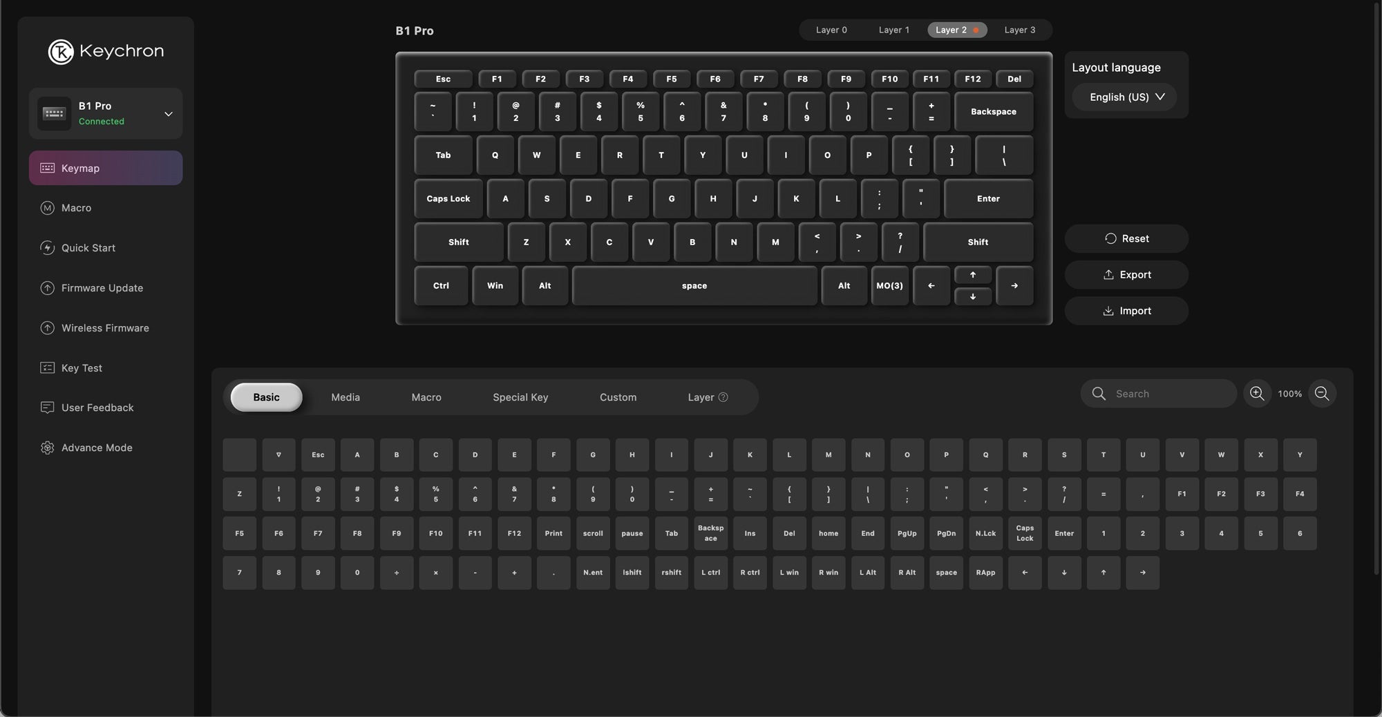 Keychron B1 Pro Combo מארז מקלדת אלחוטית Pro B1 (בגודל 75%) ועכבר BM24
