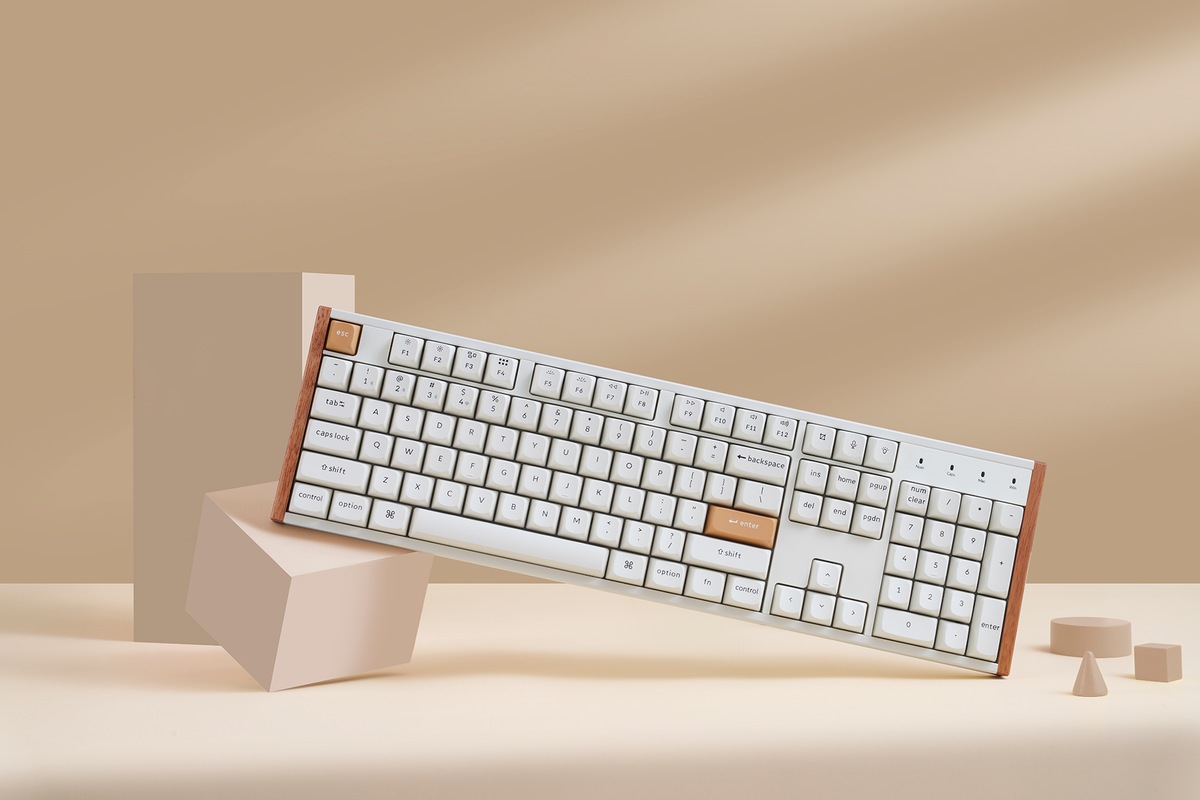 Keychron K10 HE מקלדת אלחוטית עם מתגים מגנטיים בהתאמה אישית בגודל מלא (100%)