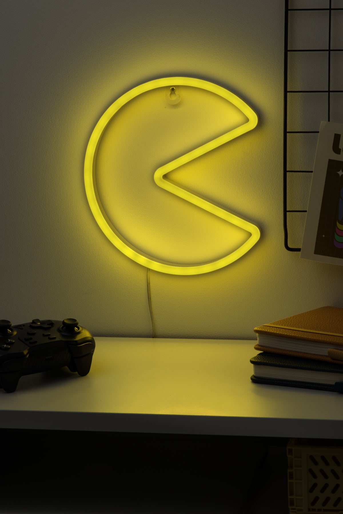 מנורת קיר ניאון LED PAC-MAN