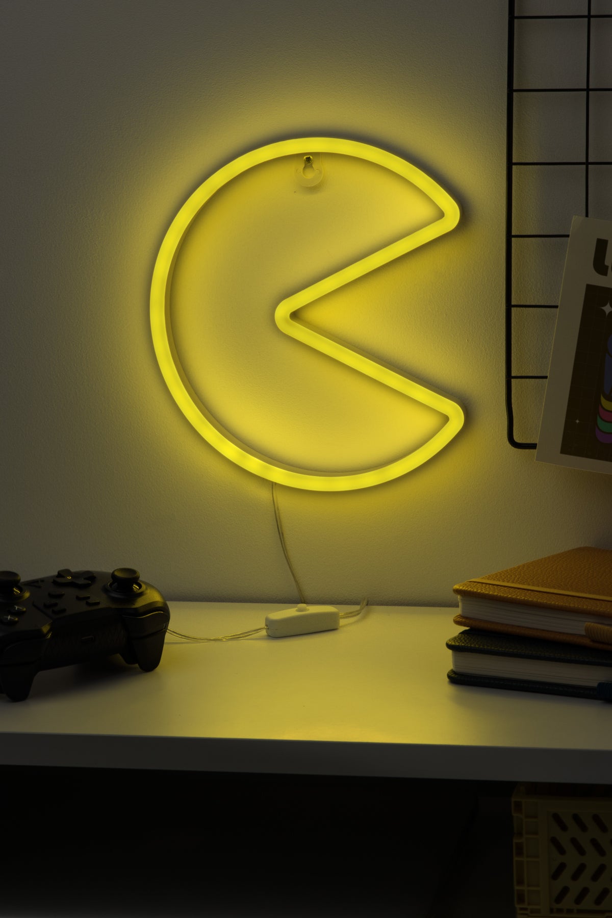 מנורת קיר ניאון LED PAC-MAN