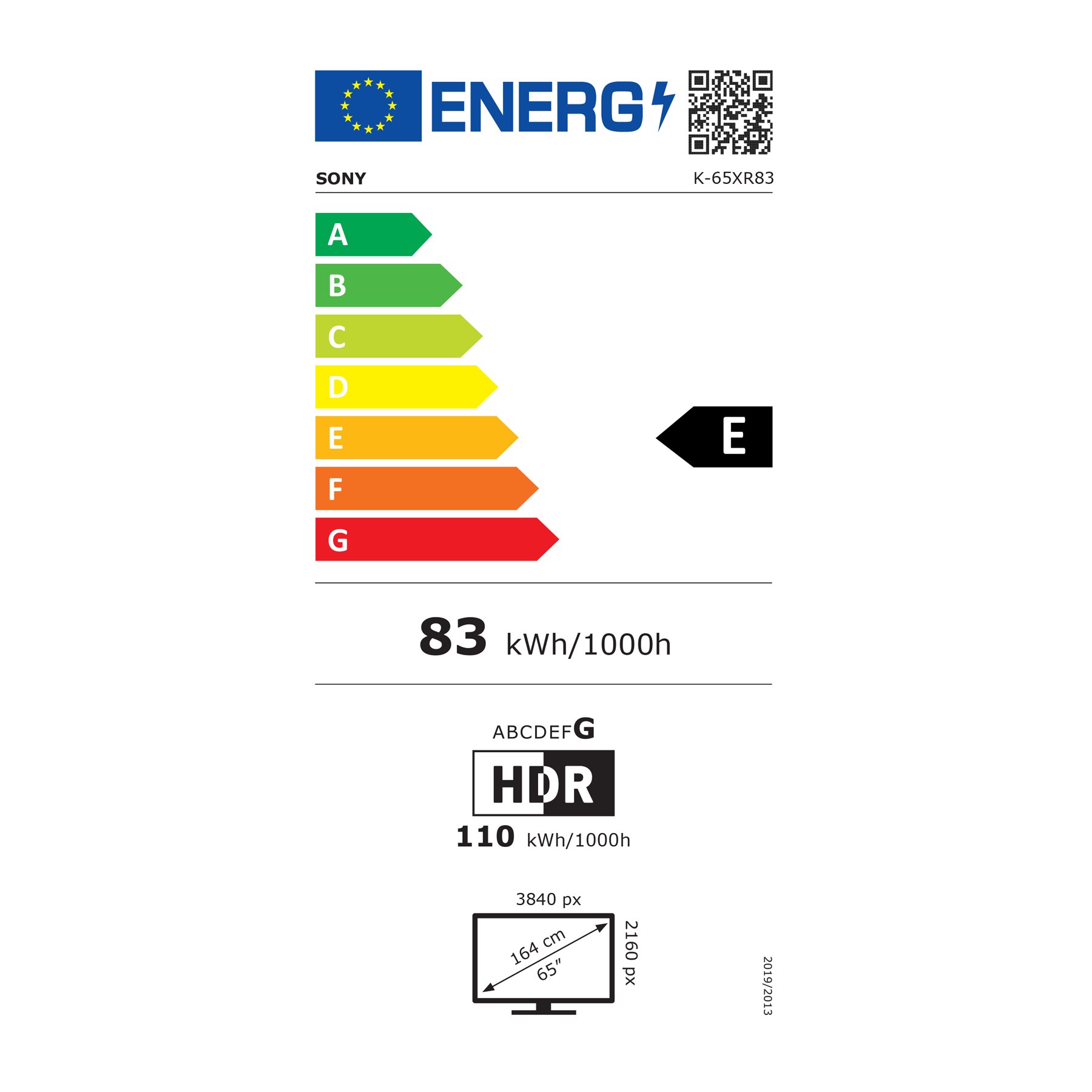 טלוויזיה SONY 65 אינץ XR83 | BRAVIA 8 | מעבד XR ‏| OLED | ‏4K Ultra HD | HDR | Google TV