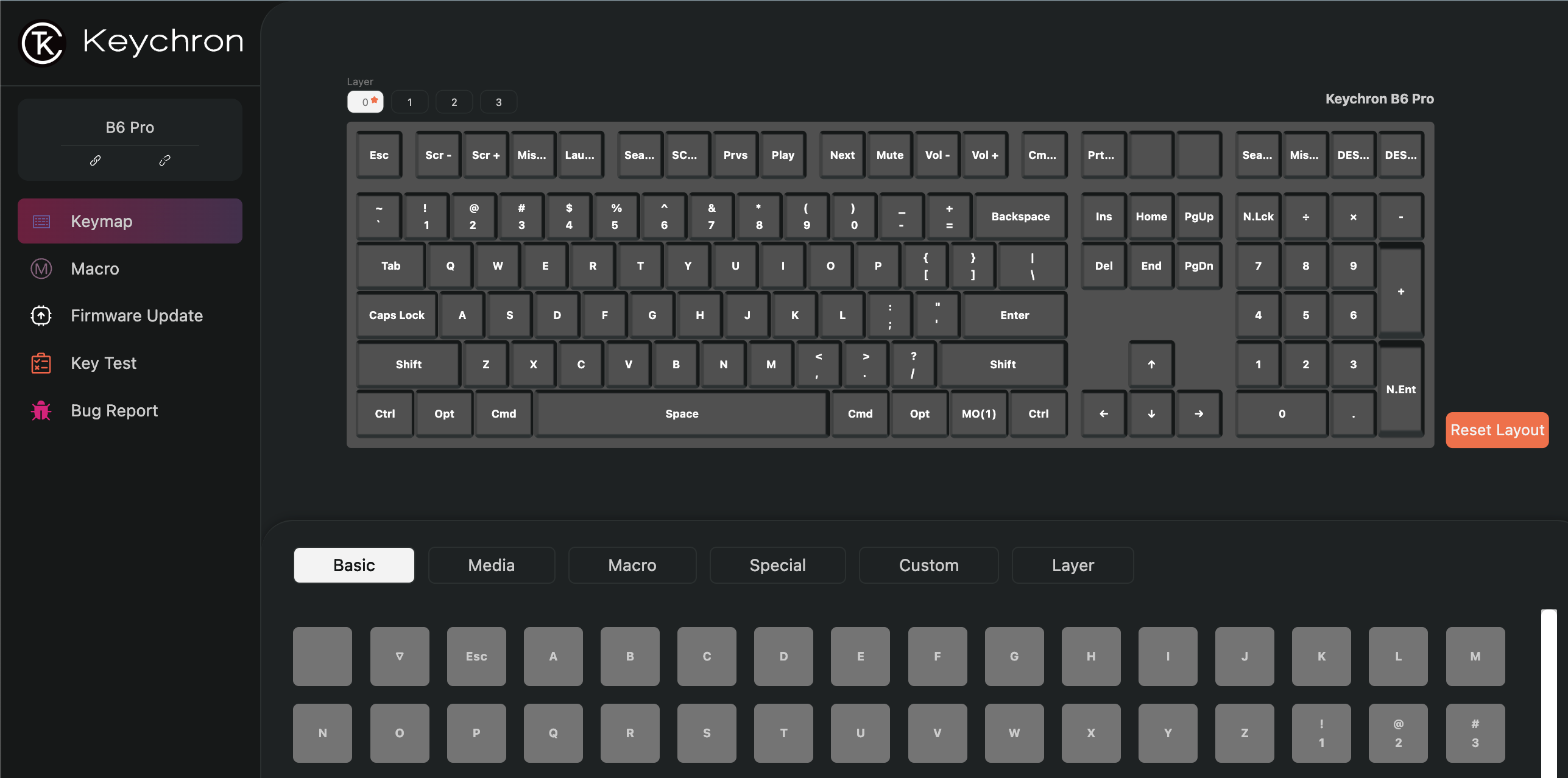 Keychron B6 Pro מקלדת אלחוטית אולטרה- דקה בגודל מלא  (Full Size 100%)