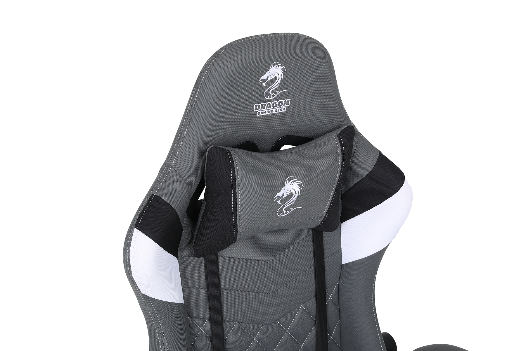 כיסא גיימינג דראגון 2025 ACE PRO - דמוי עור (PU) צבע אפור ולבן