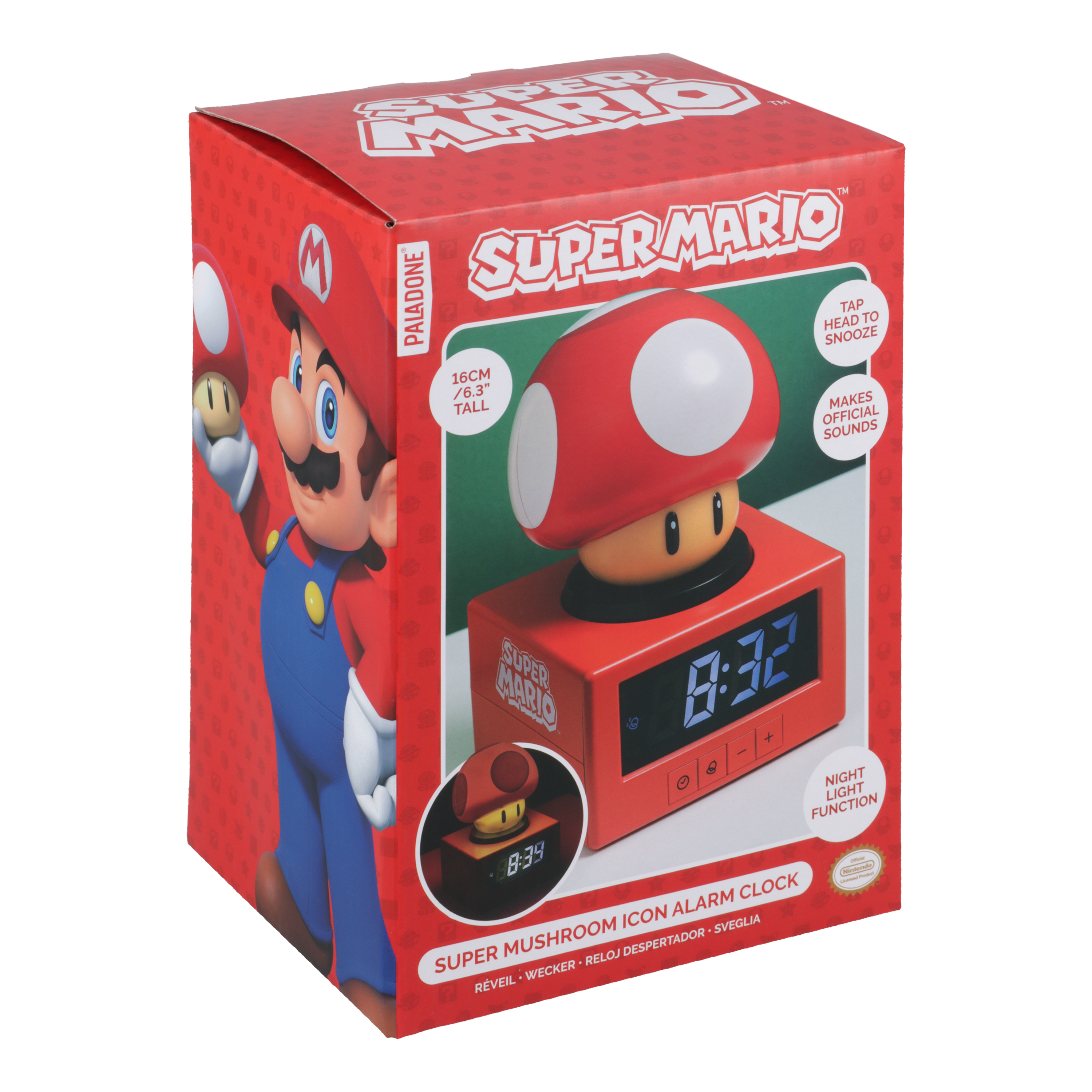 שעון מעורר Super Mushroom - PP13124NN