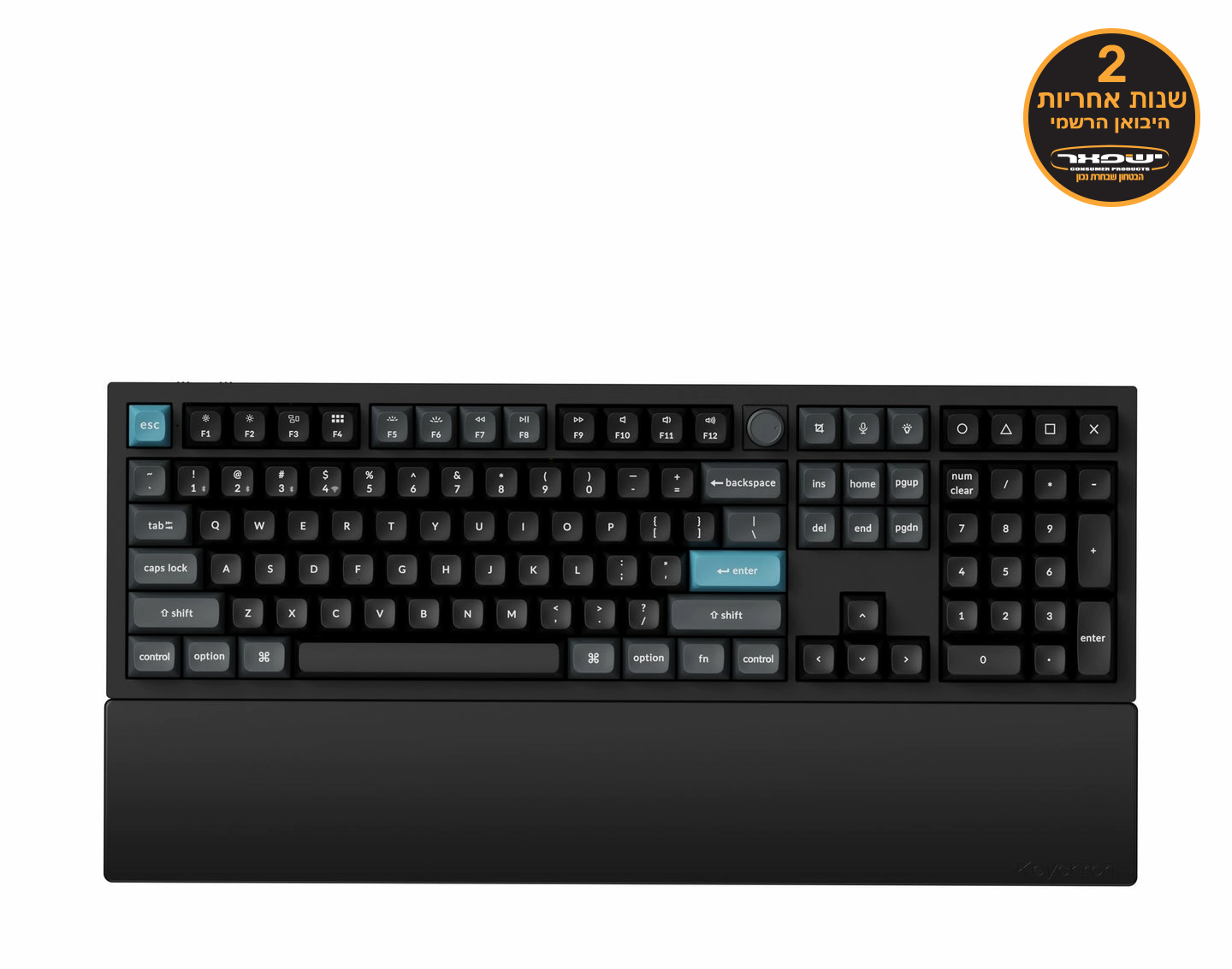 משטח תמיכה לכף היד מסיליקון -  Keychron Palm Rest