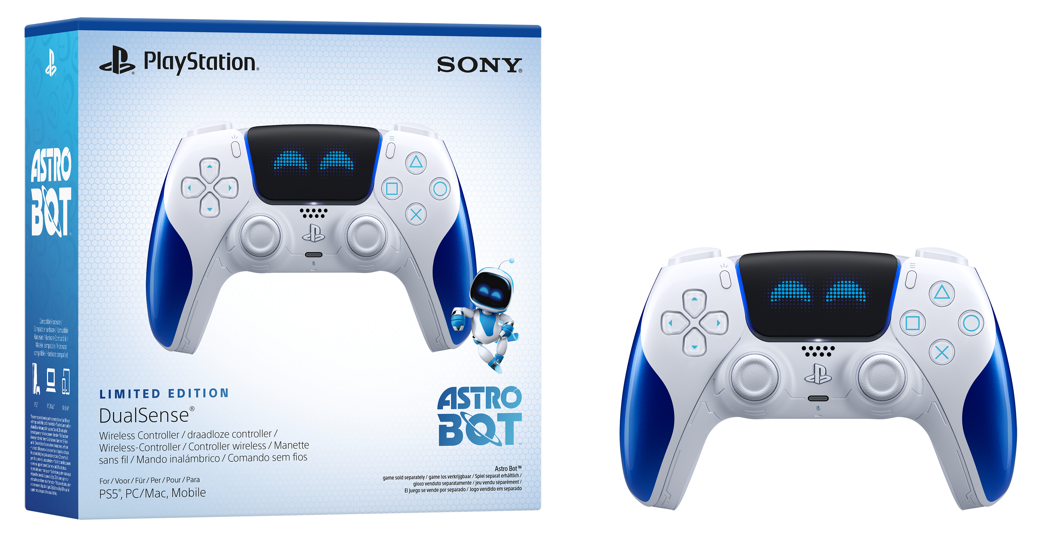 בקר אלחוטי DualSense®–Joyful™ ASTRO BOT במהדורה מוגבלת-מכירה מוקדמת