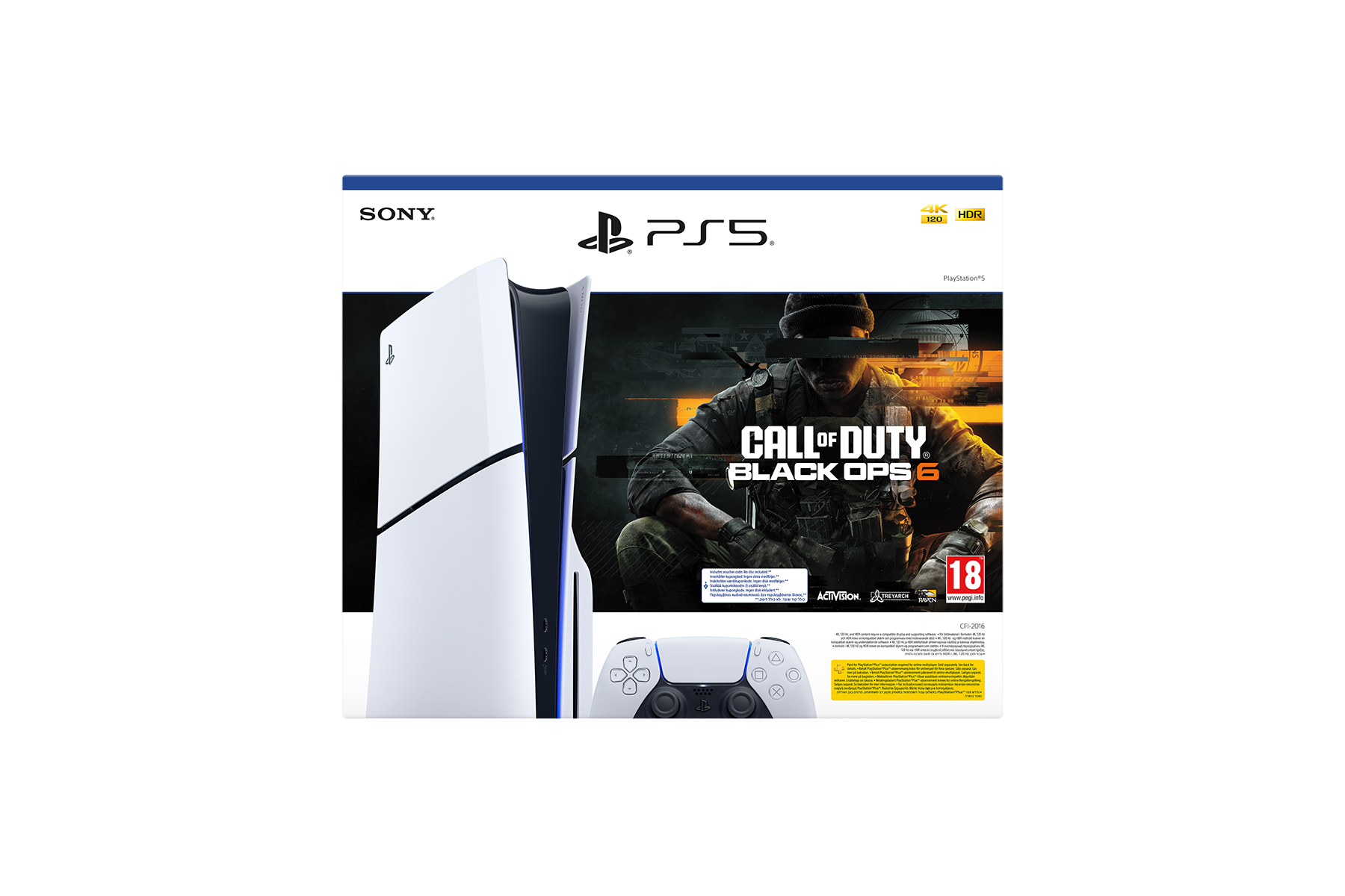 PlayStation®5  - קונסולה בלו-ריי + קוד למשחק  Call of Duty®: Black Ops 6