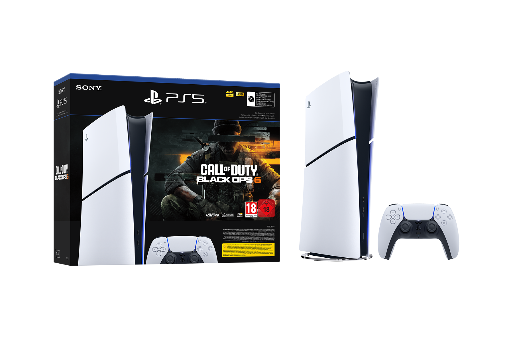PlayStation®5  - קונסולה דיגיטלית + קוד למשחק  Call of Duty®: Black Ops 6