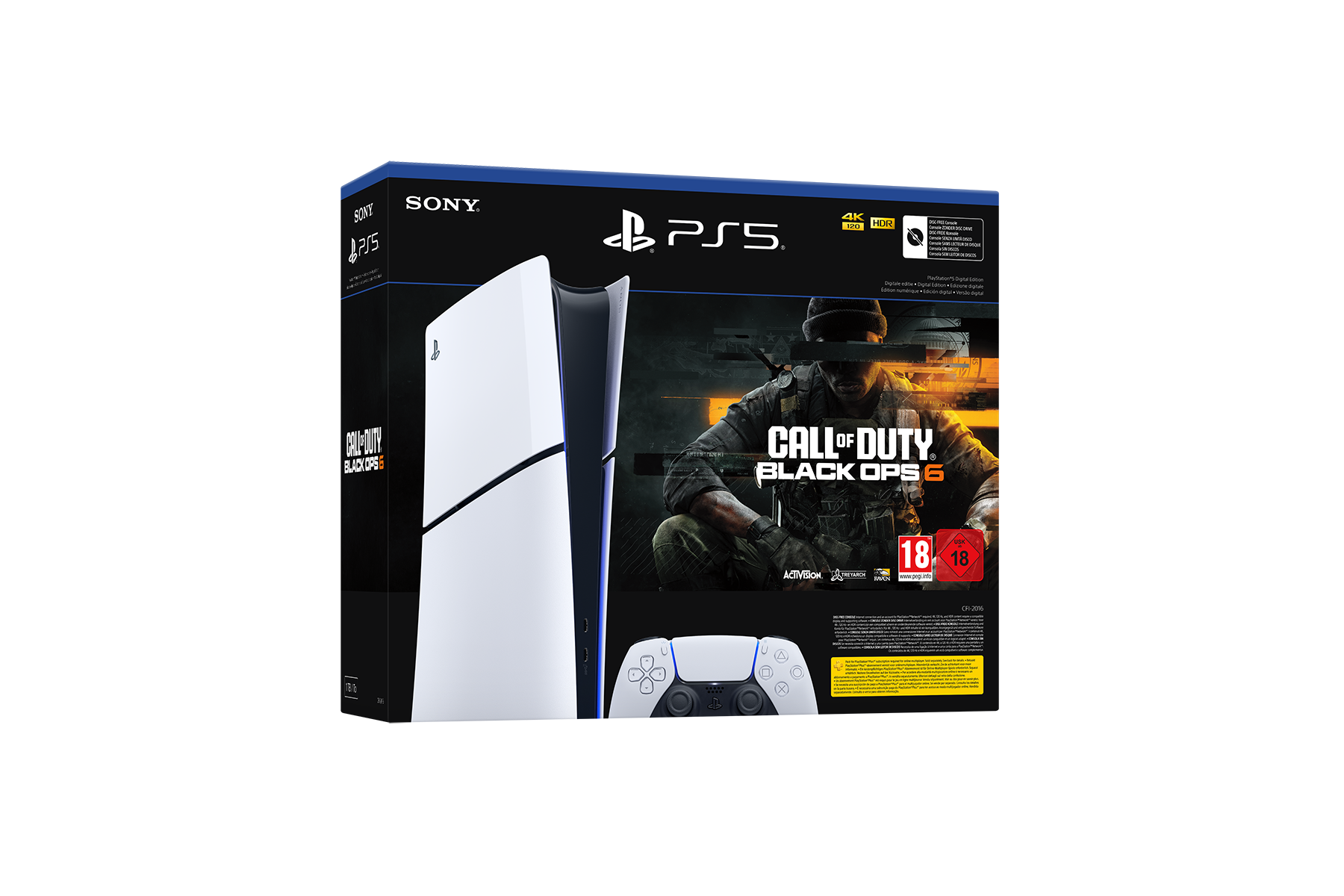 PlayStation®5  - קונסולה דיגיטלית + קוד למשחק  Call of Duty®: Black Ops 6