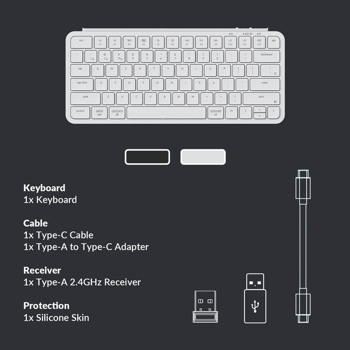 Keychron B1 Pro מקלדת אלחוטית אולטרה-דקה (בגודל 75%)