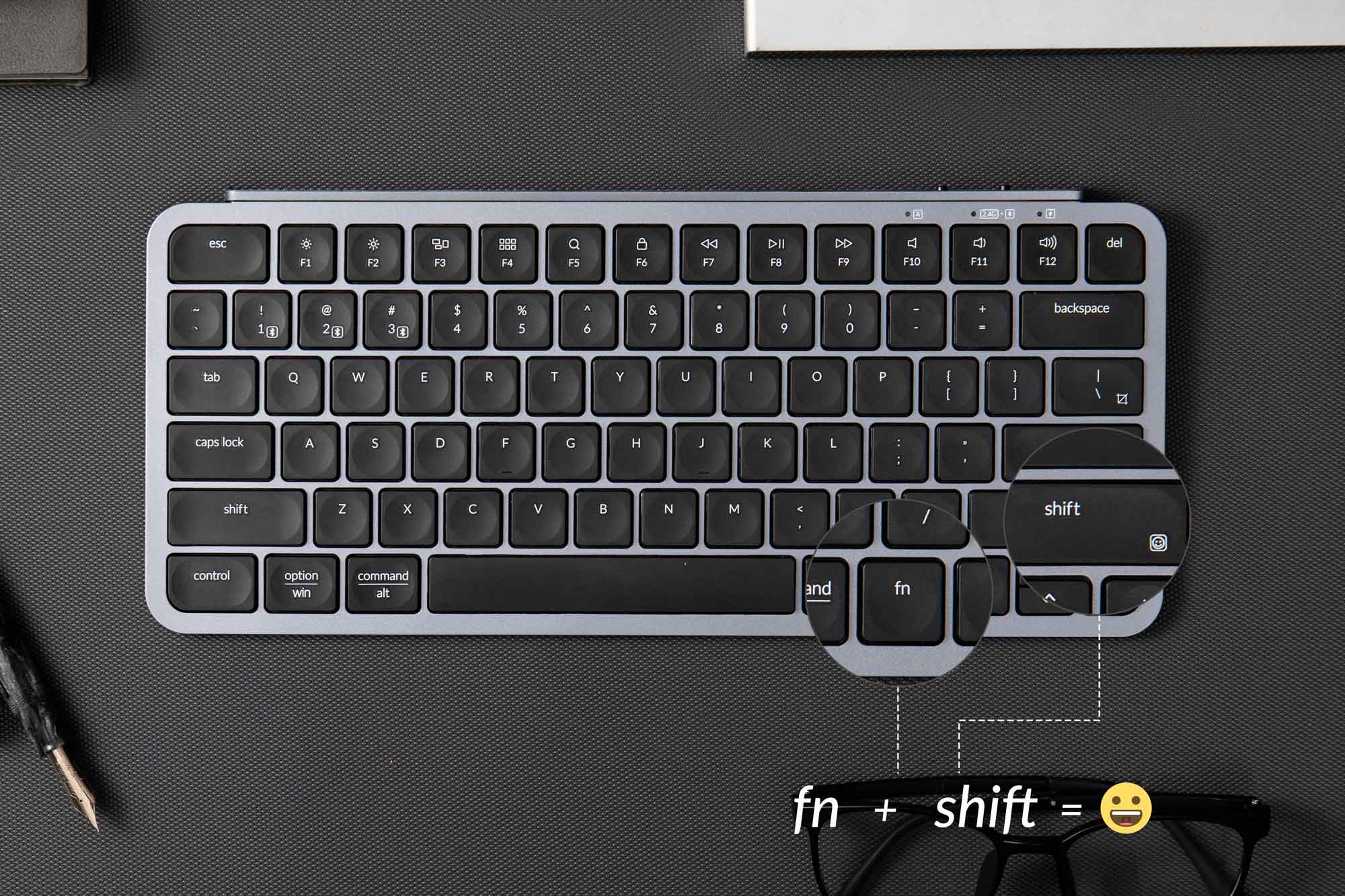 Keychron B1 Pro Combo מארז מקלדת אלחוטית Pro B1 (בגודל 75%) ועכבר BM24