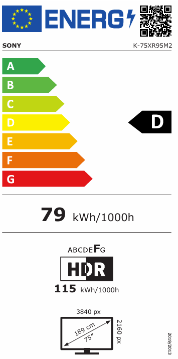 טלוויזיה SONY | BRAVIA 9M2 TRUE RGB | מעבד XR ‏| LCD | ‏4K Ultra HD | HDR