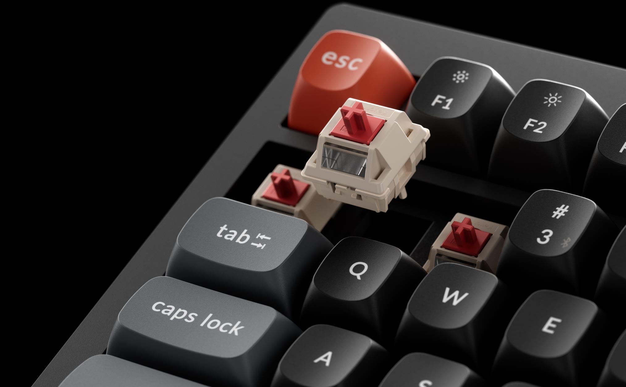 Keychron V1 Ultra 8K מקלדת אלחוטית מכנית בהתאמה אישית בגודל 75% עם קצב דגימה 8000Hz