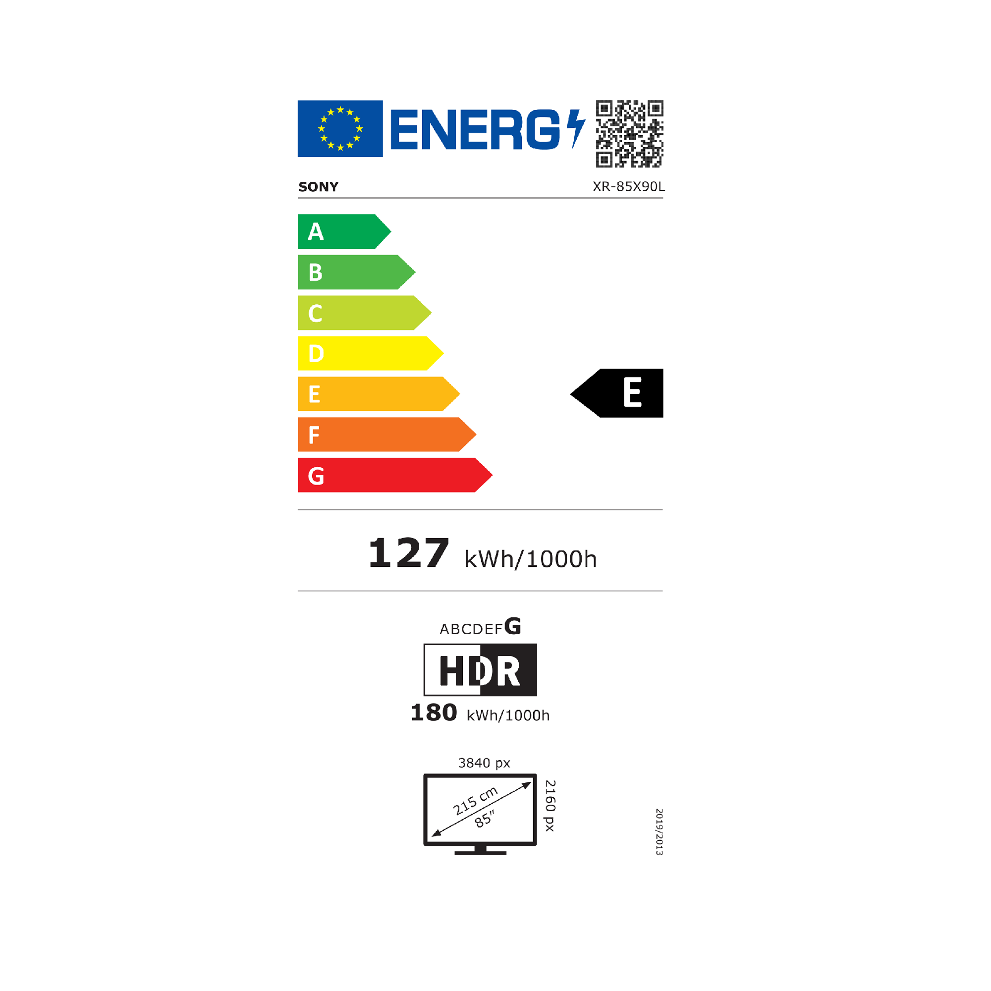 טלוויזיה 85 אינץ X90L ‏| BRAVIA XR ‏| Full Array LED ‏| 4K Ultra HD | HDR | Google TV