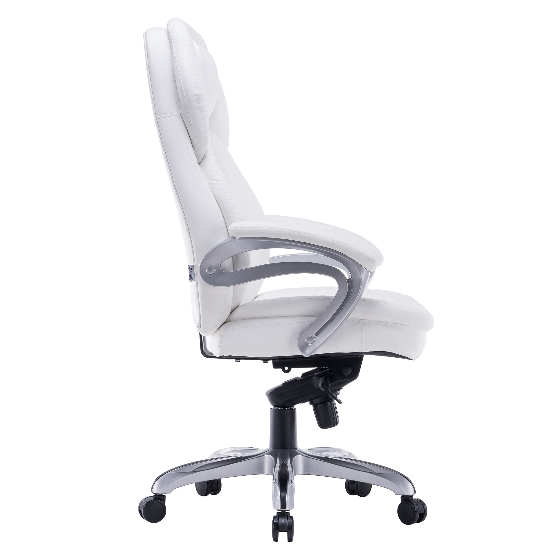 כיסא משרד מנהלים מפואר DLX דגם AMBASSADOR GPDRC-AMB לבן צד