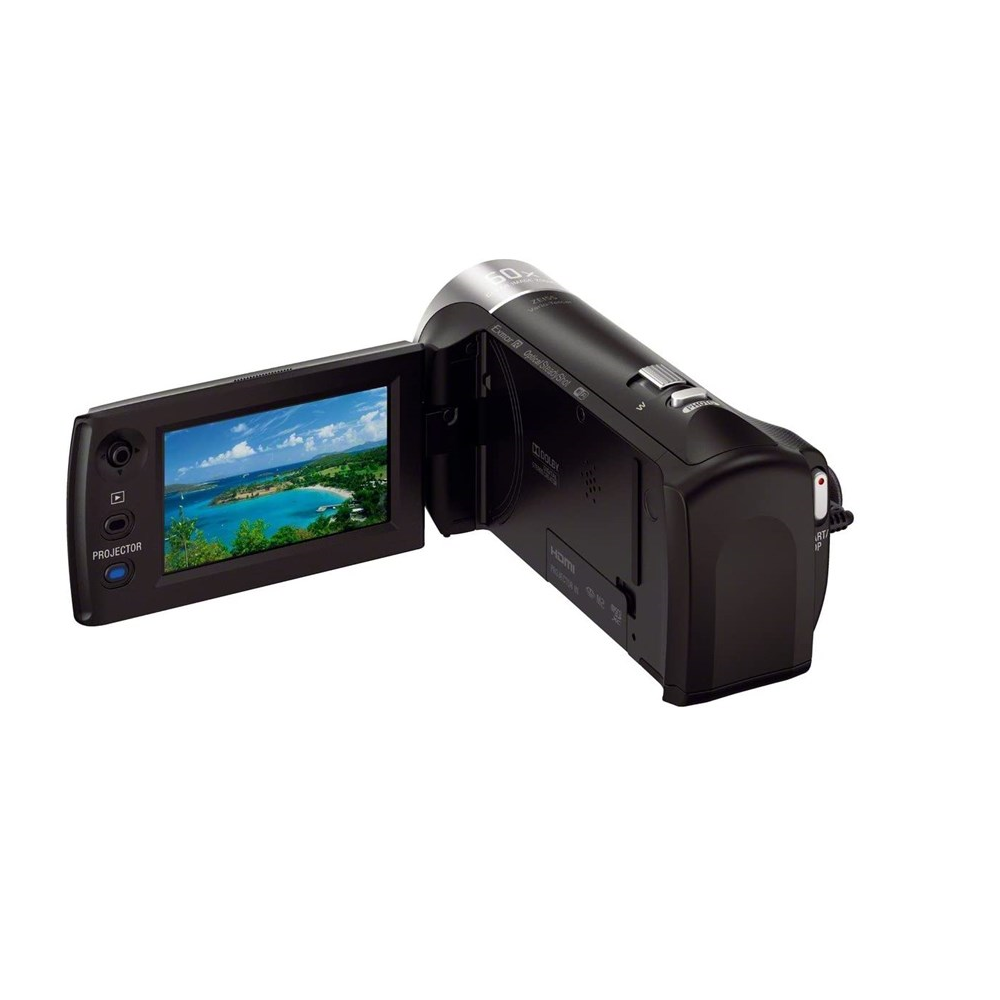 מצלמת וידאו Handycam‎ עם מקרן מובנה HDR-PJ410B מסך פתוח